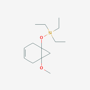 Triethyl[(6-methoxybicyclo[4.1.0]hept-3-en-1-yl)oxy]silane