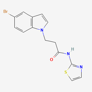 3-(5-bromo-1H-indol-1-yl)-N-(1,3-thiazol-2-yl)propanamide