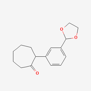 OE+/--(3-(1,3-Dioxolan-2-yl)phenyl)cycloheptanone