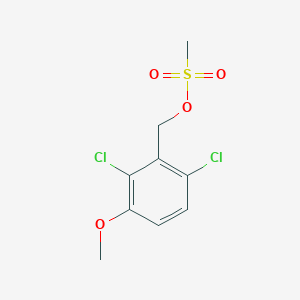 Benzenemethanol, 2,6-dichloro-3-methoxy-, 1-methanesulfonate