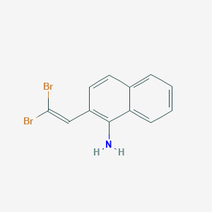 molecular formula C12H9Br2N B14136483 2-(2,2-Dibromoethenyl)naphthalen-1-amine 