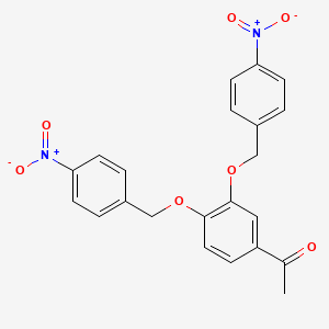 1-[3,4-Bis[(4-nitrophenyl)methoxy]phenyl]ethanone