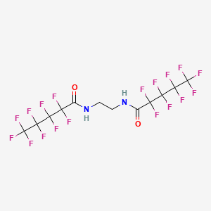 molecular formula C12H6F18N2O2 B14136510 N,N'-bis(Perfluoropentanoyl)1,2-ethanediamine CAS No. 119403-53-1