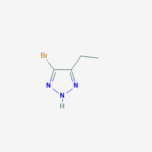 molecular formula C4H6BrN3 B14136518 5-Bromo-4-ethyl-1H-1,2,3-triazole CAS No. 104497-06-5