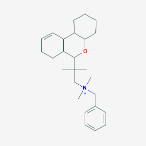 molecular formula C26H40NO+ B14136523 N-benzyl-2-(2,3,4,4a,6,6a,7,8,10a,10b-decahydro-1H-benzo[c]chromen-6-yl)-N,N,2-trimethylpropan-1-aminium CAS No. 1024708-63-1