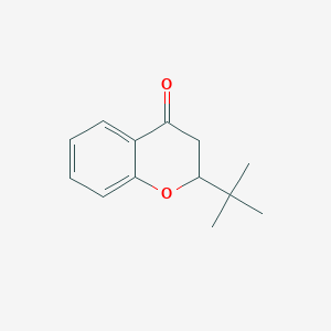 molecular formula C13H16O2 B14136535 2-tert-butyl-3,4-dihydro-2H-1-benzopyran-4-one CAS No. 42327-19-5