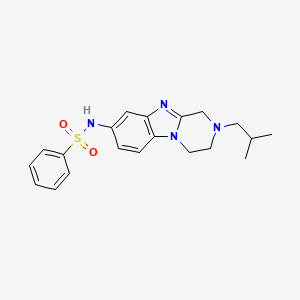 N-[2-(2-methylpropyl)-1,2,3,4-tetrahydropyrazino[1,2-a]benzimidazol-8-yl]benzenesulfonamide