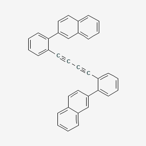 molecular formula C36H22 B14136550 1,4-Bis(2-(naphthalen-2-yl)phenyl)buta-1,3-diyne 