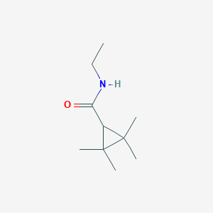 molecular formula C10H19NO B14136558 N-Ethyl-2-2-3-3-tetramethylcyclopropane Carboxamide 