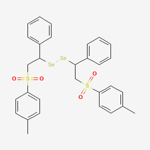 molecular formula C30H30O4S2Se2 B14136580 Bis[2-(4-methylbenzene-1-sulfonyl)-1-phenylethyl]diselane CAS No. 89165-57-1