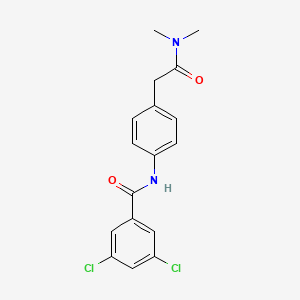 molecular formula C17H16Cl2N2O2 B14136583 3,5-dichloro-N-(4-(2-(dimethylamino)-2-oxoethyl)phenyl)benzamide CAS No. 1158645-52-3