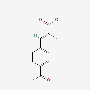 (e)-Methyl 3-(4-acetylphenyl)-2-methylacrylate