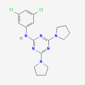 N-(3,5-dichlorophenyl)-4,6-di(pyrrolidin-1-yl)-1,3,5-triazin-2-amine