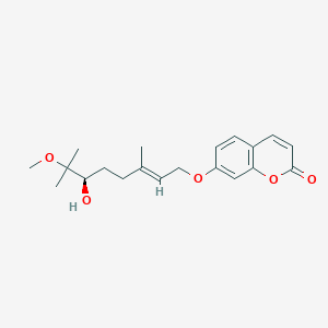 7-[(E,6R)-6-hydroxy-7-methoxy-3,7-dimethyloct-2-enoxy]chromen-2-one