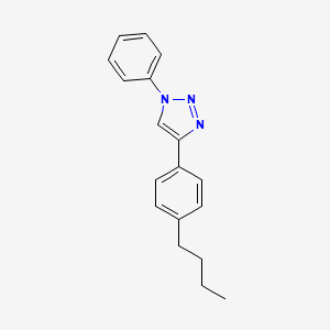 molecular formula C18H19N3 B14136606 4-(4-Butylphenyl)-1-phenyl-1H-1,2,3-triazole 