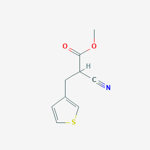 Methyl 2-cyano-3-thiophen-3-ylpropanoate