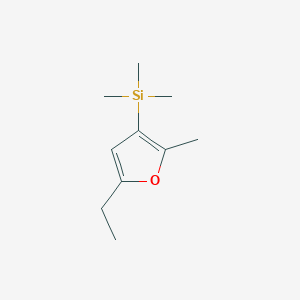 (5-Ethyl-2-methylfuran-3-yl)(trimethyl)silane