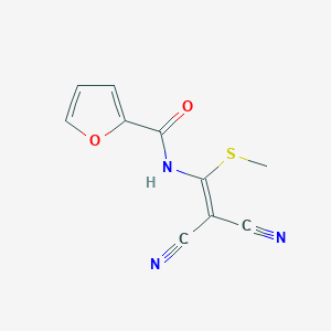 N-[2,2-Dicyano-1-(methylsulfanyl)ethenyl]furan-2-carboxamide