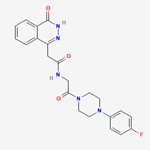 N-{2-[4-(4-fluorophenyl)piperazin-1-yl]-2-oxoethyl}-2-(4-hydroxyphthalazin-1-yl)acetamide