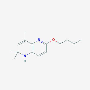 molecular formula C15H22N2O B14136674 6-Butoxy-2,2,4-trimethyl-1,2-dihydro-1,5-naphthyridine CAS No. 88724-14-5