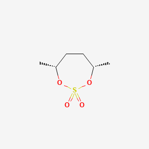 molecular formula C6H12O4S B1413668 (4S,7R)-4,7-二甲基-1,3,2-二氧杂硫环戊烷 2,2-二氧化物 CAS No. 136779-29-8