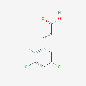 molecular formula C9H5Cl2FO2 B1413669 3,5-Dichloro-2-fluorocinnamic acid CAS No. 1807394-71-3