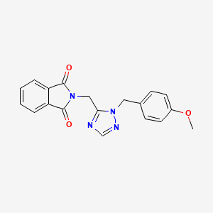 2-[[2-[(4-Methoxyphenyl)methyl]-1,2,4-triazol-3-yl]methyl]isoindole-1,3-dione