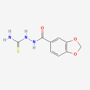 molecular formula C9H9N3O3S B14136722 2-(1,3-Benzodioxol-5-ylcarbonyl)hydrazinecarbothioamide CAS No. 52190-69-9