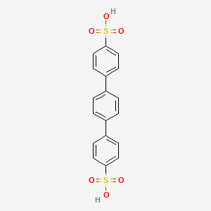 molecular formula C18H14O6S2 B14136727 4-[4-(4-Sulfophenyl)phenyl]benzenesulfonic acid CAS No. 129488-37-5