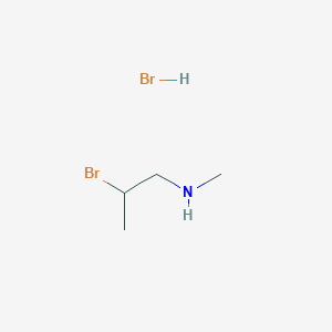 molecular formula C4H11Br2N B14136729 2-bromo-N-methylpropan-1-amine;hydrobromide CAS No. 89036-58-8