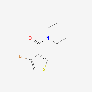 molecular formula C9H12BrNOS B14136731 4-Bromo-N,N-diethylthiophene-3-carboxamide 