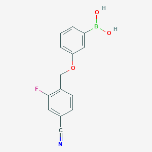 (3-((4-Cyano-2-fluorobenzyl)oxy)phenyl)boronic acid