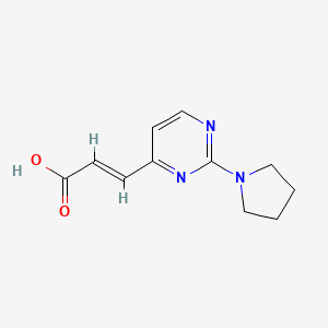 3-(2-Pyrrolidin-1-ylpyrimidin-4-yl)acrylic acid