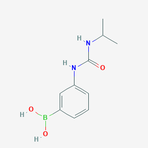 molecular formula C10H15BN2O3 B14136773 Boronic acid, [3-[[[(1-methylethyl)amino]carbonyl]amino]phenyl]- CAS No. 397843-81-1