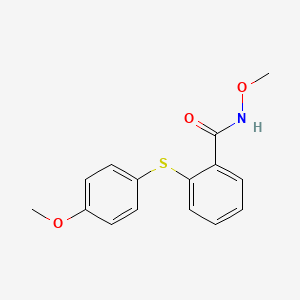 molecular formula C15H15NO3S B14136775 N-Methoxy-2-[(4-methoxyphenyl)sulfanyl]benzamide CAS No. 89114-61-4