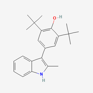 2,6-Di-tert-butyl-4-(2-methyl-1H-indol-3-yl)phenol