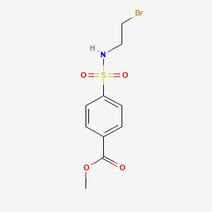 molecular formula C10H12BrNO4S B1413678 Methyl 4-{[(2-bromoethyl)amino]sulfonyl}benzoate CAS No. 2173136-82-6