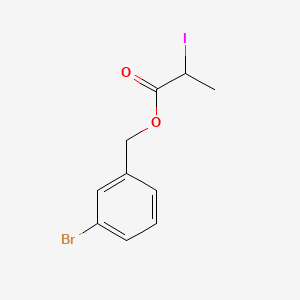 molecular formula C10H10BrIO2 B14136785 (3-Bromophenyl)methyl 2-iodopropanoate 