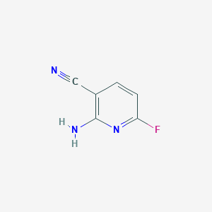 molecular formula C6H4FN3 B14136796 3-Pyridinecarbonitrile, 2-amino-6-fluoro- CAS No. 86724-79-0