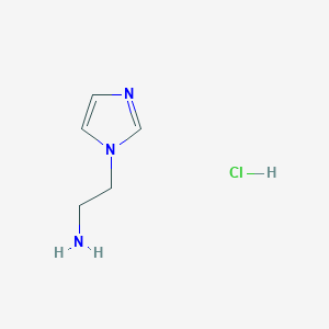 molecular formula C5H10ClN3 B141368 2-(1H-咪唑-1-基)乙胺盐酸盐 CAS No. 154094-97-0