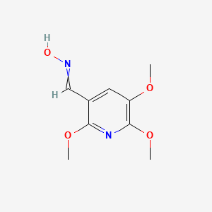 N-[(2,5,6-Trimethoxypyridin-3-yl)methylidene]hydroxylamine