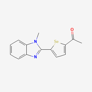 1-[5-(1-Methyl-1H-benzimidazol-2-yl)selenophen-2-yl]ethan-1-one