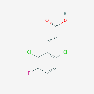 molecular formula C9H5Cl2FO2 B1413683 2,6-Dichloro-3-fluorocinnamic acid CAS No. 1807439-77-5