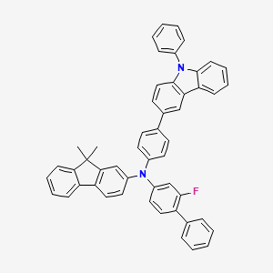 N-(3-fluoro-4-phenylphenyl)-9,9-dimethyl-N-[4-(9-phenylcarbazol-3-yl)phenyl]fluoren-2-amine