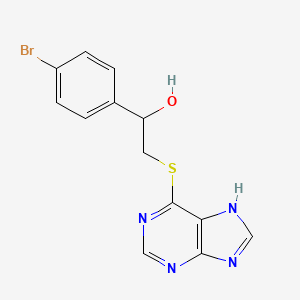 4-Bromo-alpha-((1H-purin-6-ylthio)methyl)benzenemethanol