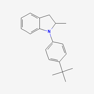 molecular formula C19H23N B14136889 1-(4-tert-Butylphenyl)-2-methylindoline 