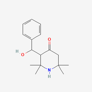 3-[Hydroxy(phenyl)methyl]-2,2,6,6-tetramethylpiperidin-4-one