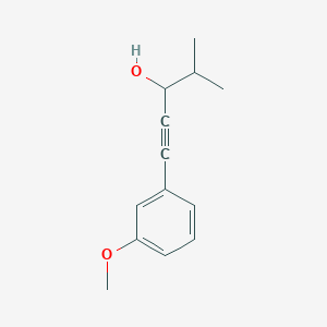 molecular formula C13H16O2 B14136944 1-(3-Methoxyphenyl)-4-methyl-1-pentyn-3-ol CAS No. 197239-55-7