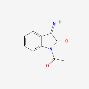 molecular formula C10H8N2O2 B14136950 1-Acetyl-3-imino-1,3-dihydro-2H-indol-2-one CAS No. 89204-84-2