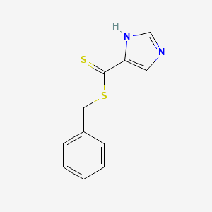 molecular formula C11H10N2S2 B14136952 benzyl 1H-imidazole-5-carbodithioate CAS No. 89273-00-7